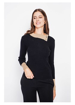 ASSUILI Sweter w kolorze czarnym ze sklepu Limango Polska w kategorii Swetry damskie - zdjęcie 189118532