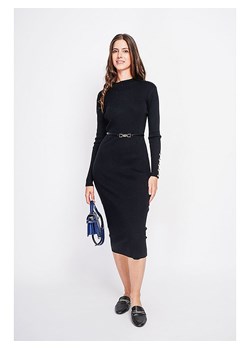 ASSUILI Sukienka dzianinowa w kolorze czarnym ze sklepu Limango Polska w kategorii Sukienki - zdjęcie 189118552