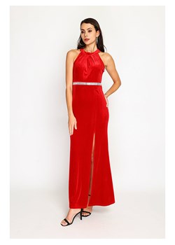 ASSUILI Aksamitna sukienka w kolorze czerwonym ze sklepu Limango Polska w kategorii Sukienki - zdjęcie 189118783