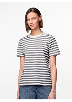 Pieces Koszulka w kolorze szaro-białym ze sklepu Limango Polska w kategorii Bluzki damskie - zdjęcie 189119811
