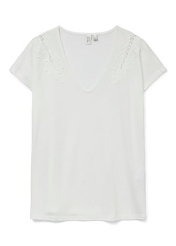 Vero Moda Koszulka w kolorze białym ze sklepu Limango Polska w kategorii Bluzki damskie - zdjęcie 189119910