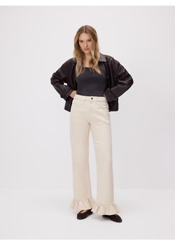 Reserved - Bawełniany top - ciemnoszary ze sklepu Reserved w kategorii Bluzki damskie - zdjęcie 189121064