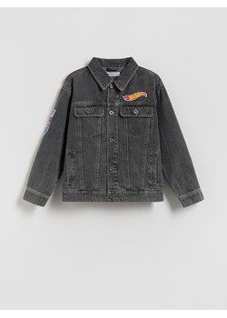 Reserved - Kurtka jeansowa Hot Wheels - szary ze sklepu Reserved w kategorii Koszule chłopięce - zdjęcie 189121094