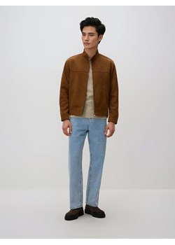 Reserved - T-shirt slim fit - beżowy ze sklepu Reserved w kategorii T-shirty męskie - zdjęcie 189121254