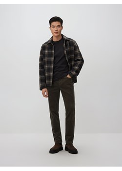 Reserved - T-shirt slim fit - ciemnoszary ze sklepu Reserved w kategorii T-shirty męskie - zdjęcie 189121260