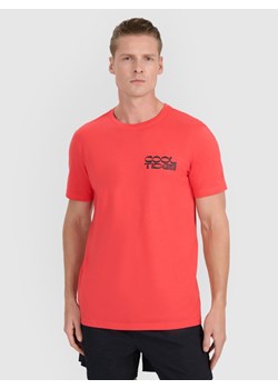 Męski t-shirt z nadrukiem 4F 4FWSS25TTSHM1984 - pomarańczowy ze sklepu Sportstylestory.com w kategorii T-shirty męskie - zdjęcie 189121320