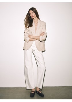 Reserved - Skórzane baleriny z ozdobnym paskiem - czarny ze sklepu Reserved w kategorii Balerinki - zdjęcie 189123083