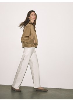 Reserved - Skórzane baleriny - beżowy ze sklepu Reserved w kategorii Balerinki - zdjęcie 189123233