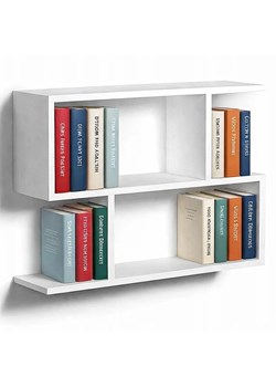 Nowoczesna Biała Półka Wisząca S8-Z21 ze sklepu Edinos.pl w kategorii Półki - zdjęcie 189123290