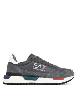 Sneakersy EA7 Emporio Armani 7X000380 AF19175 MZ227 Szary ze sklepu eobuwie.pl w kategorii Buty sportowe męskie - zdjęcie 189123312