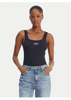 Guess Jeans Top W6GPZ2 KA0H1 Granatowy Slim Fit ze sklepu MODIVO w kategorii Bluzki damskie - zdjęcie 189124084