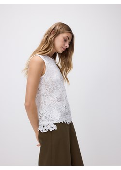 Reserved - Ażurowa bluzka - biały ze sklepu Reserved w kategorii Bluzki damskie - zdjęcie 189124663