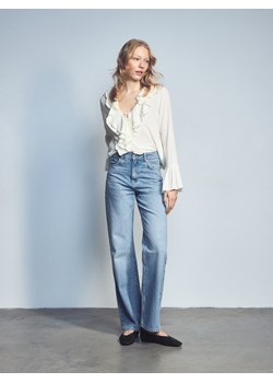 Reserved - Bluzka z falbanami - złamana biel ze sklepu Reserved w kategorii Bluzki damskie - zdjęcie 189124711