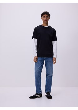 Reserved - Jeansy slim z efektem sprania - niebieski ze sklepu Reserved w kategorii Jeansy męskie - zdjęcie 189124791