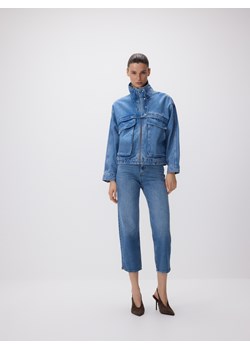 Reserved - Jeansy straight fit - niebieski ze sklepu Reserved w kategorii Jeansy damskie - zdjęcie 189124873