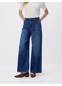 Reserved - Jeansy wide leg z wiązaniem - niebieski ze sklepu Reserved w kategorii Jeansy damskie - zdjęcie 189124970
