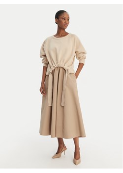 Weekend Max Mara Bluza Destino 2615631021 Beżowy Relaxed Fit ze sklepu MODIVO w kategorii Bluzy damskie - zdjęcie 189126904