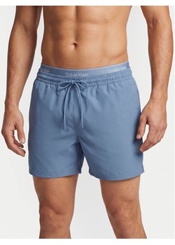 Calvin Klein Swimwear Szorty kąpielowe LV00N61024 Niebieski Regular Fit ze sklepu MODIVO w kategorii Kąpielówki - zdjęcie 189126963