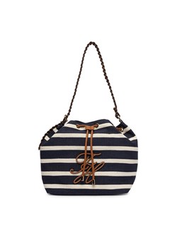 Tommy Hilfiger Torebka Th Elev Summer Bucket Stripe AW0AW18401 Granatowy ze sklepu MODIVO w kategorii Torebki worki - zdjęcie 189126983