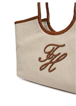 Tommy Hilfiger Torebka Th Elev Summ Maxi Tote Canvas AW0AW18629 Beżowy ze sklepu MODIVO w kategorii Torby Shopper bag - zdjęcie 189127042