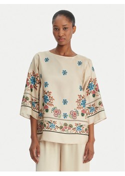 Weekend Max Mara Bluzka Samba 2615111062 Écru Loose Fit ze sklepu MODIVO w kategorii Bluzki damskie - zdjęcie 189127072