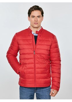 Kurtka męska pikowana czerwona Kamilos 603 ze sklepu Big Star w kategorii Bluzy męskie - zdjęcie 189128110
