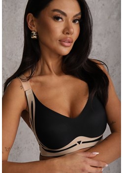 Czarny Biustonosz z Zapięciem na Haftki Oledis ze sklepu renee.pl w kategorii Biustonosze - zdjęcie 189128253