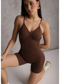 Brązowa Bielizna modelująca Kombinezon z Odkrytymi Plecami Riselles ze sklepu renee.pl w kategorii Bielizna wyszczuplająca - zdjęcie 189128282