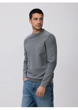 Reserved - Sweter z domieszką lyocellu - szary ze sklepu Reserved w kategorii Swetry męskie - zdjęcie 189131313