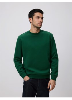 Reserved - Bluza regular z bawełną - zielony ze sklepu Reserved w kategorii Bluzy męskie - zdjęcie 189131422
