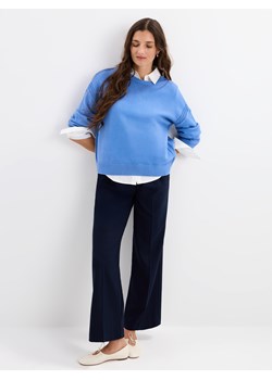 Mohito - Niebieski sweter basic - błękitny ze sklepu Mohito w kategorii Swetry damskie - zdjęcie 189131873