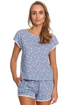Doctor Nap bawełniana piżama damska w gwiazdki PM.4401.STARDUST, Kolor niebieski-wzór, Rozmiar S, Doctor Nap ze sklepu Primodo w kategorii Piżamy damskie - zdjęcie 189133712