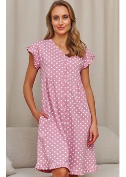 Doctor Nap rozpinana koszula nocna w serca TCB.7455.HEARTS, Kolor różowy, Rozmiar L, Doctor Nap ze sklepu Primodo w kategorii Koszule nocne - zdjęcie 189133740