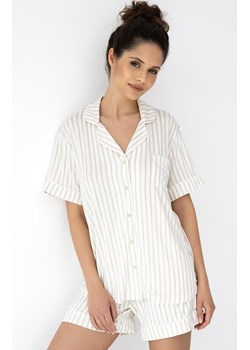 Sensis krótka piżama damska rozpinana Davina, Kolor ecru-beżowy, Rozmiar S, SENSIS ze sklepu Primodo w kategorii Piżamy damskie - zdjęcie 189133882