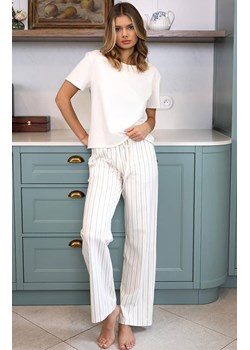 Sensis bawełniana piżama damska dwuczęściowa Soleil, Kolor ecru-beżowy, Rozmiar S, SENSIS ze sklepu Primodo w kategorii Piżamy damskie - zdjęcie 189133901