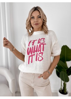 sweter fremont ecru one size ze sklepu UBRA w kategorii Swetry damskie - zdjęcie 189133961