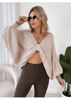 sweter aspen beżowy one size ze sklepu UBRA w kategorii Swetry damskie - zdjęcie 189134023