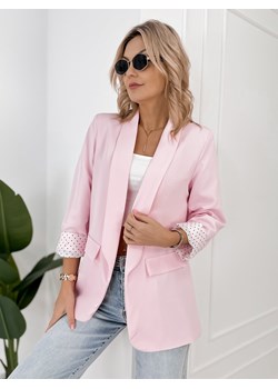 żakiet graceland pudrowy róż one size ze sklepu UBRA w kategorii Marynarki damskie - zdjęcie 189134083