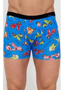 Bawełniane bokserki męskie Vespa 280/253, Kolor niebieski-wzór, Rozmiar 2XL, Cornette ze sklepu Intymna w kategorii Majtki męskie - zdjęcie 189134161