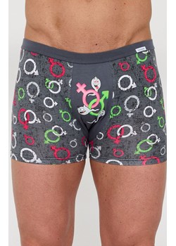 Bawełniane bokserki męskie Swimmers 280/256, Kolor szary-wzór, Rozmiar 2XL, Cornette ze sklepu Intymna w kategorii Majtki męskie - zdjęcie 189134162