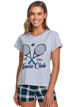 Doctor Nap krótka piżama damska Tennis Club PM.7400.TENNIS, Kolor szary-wzór, Rozmiar S, Doctor Nap ze sklepu Intymna w kategorii Piżamy damskie - zdjęcie 189134183