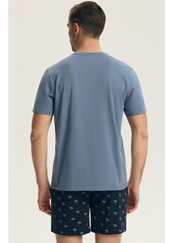 Henderson bawełniana piżama męska Brad 44520-95X, Kolor niebiesko-granatowy, Rozmiar 2XL, Henderson ze sklepu Intymna w kategorii Piżamy męskie - zdjęcie 189134342