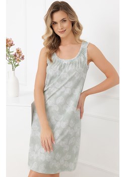 Koszula nocna na szerokich ramiączkach miętowa Perla, Kolor miętowy-wzór, Rozmiar M, Italian Fashion ze sklepu Intymna w kategorii Koszule nocne - zdjęcie 189134404