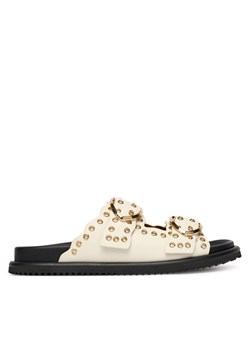 Klapki Blauer S6BLOOM02/LEA Écru ze sklepu eobuwie.pl w kategorii Klapki damskie - zdjęcie 189134652