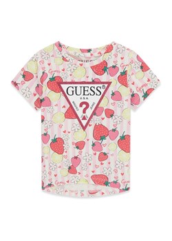 Guess T-Shirt K6GI13 K6YW4 Różowy Regular Fit ze sklepu MODIVO w kategorii Bluzki dziewczęce - zdjęcie 189135533