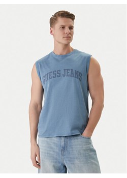 Guess Jeans Tank top M6GPB2 K8FQ4 Niebieski Regular Fit ze sklepu MODIVO w kategorii T-shirty męskie - zdjęcie 189135550
