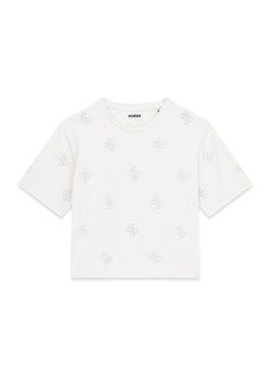 Guess T-Shirt J6GI35 I3Z14 Biały Relaxed Fit ze sklepu MODIVO w kategorii Bluzki dziewczęce - zdjęcie 189135563