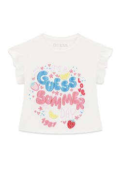 Guess T-Shirt K6GI11 K6YW4 Biały Regular Fit ze sklepu MODIVO w kategorii Bluzki dziewczęce - zdjęcie 189135590