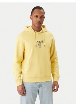 Guess Jeans Bluza M6RQ26 KCPR1 Żółty Regular Fit ze sklepu MODIVO w kategorii Bluzy męskie - zdjęcie 189135593
