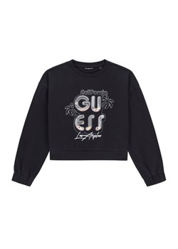 Guess Bluza J6GQ00 KA6R4 Czarny Relaxed Fit ze sklepu MODIVO w kategorii Bluzy dziewczęce - zdjęcie 189135653